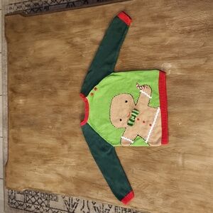 Neiman Marcus boys Gingerbread man sweater